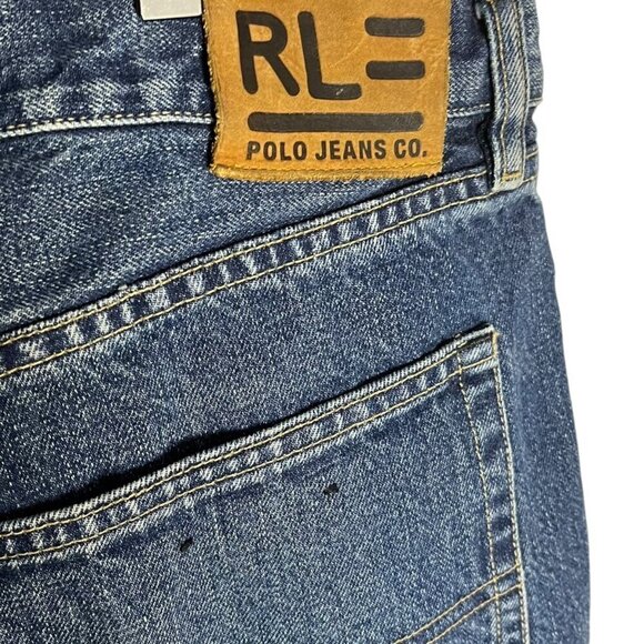 Polo Ralph Lauren Men's 38x34 Classic Straight Leg Jeans Distressed Denim Casual - Picture 3 of 5